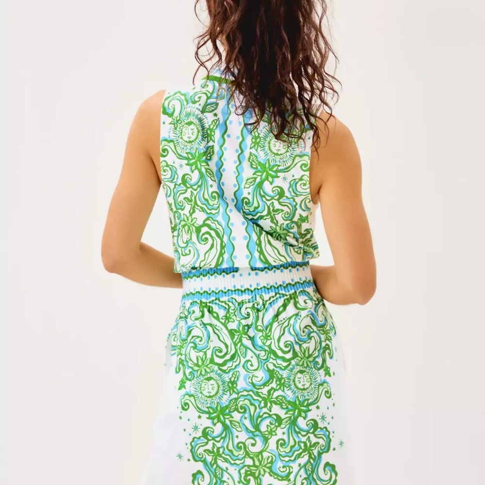 🆕 Lilly Pulitzer LUXLETIC LOVE ACTIVE 👗 UPF 50+ “Resort White” MSRP $218 LG NWT - Picture 6 of 8
